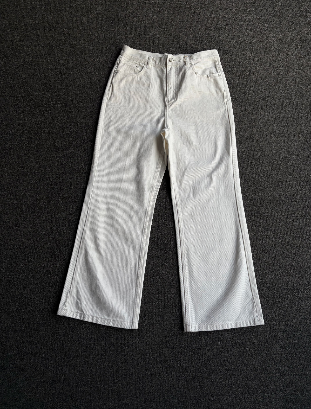 White Straight Jeans