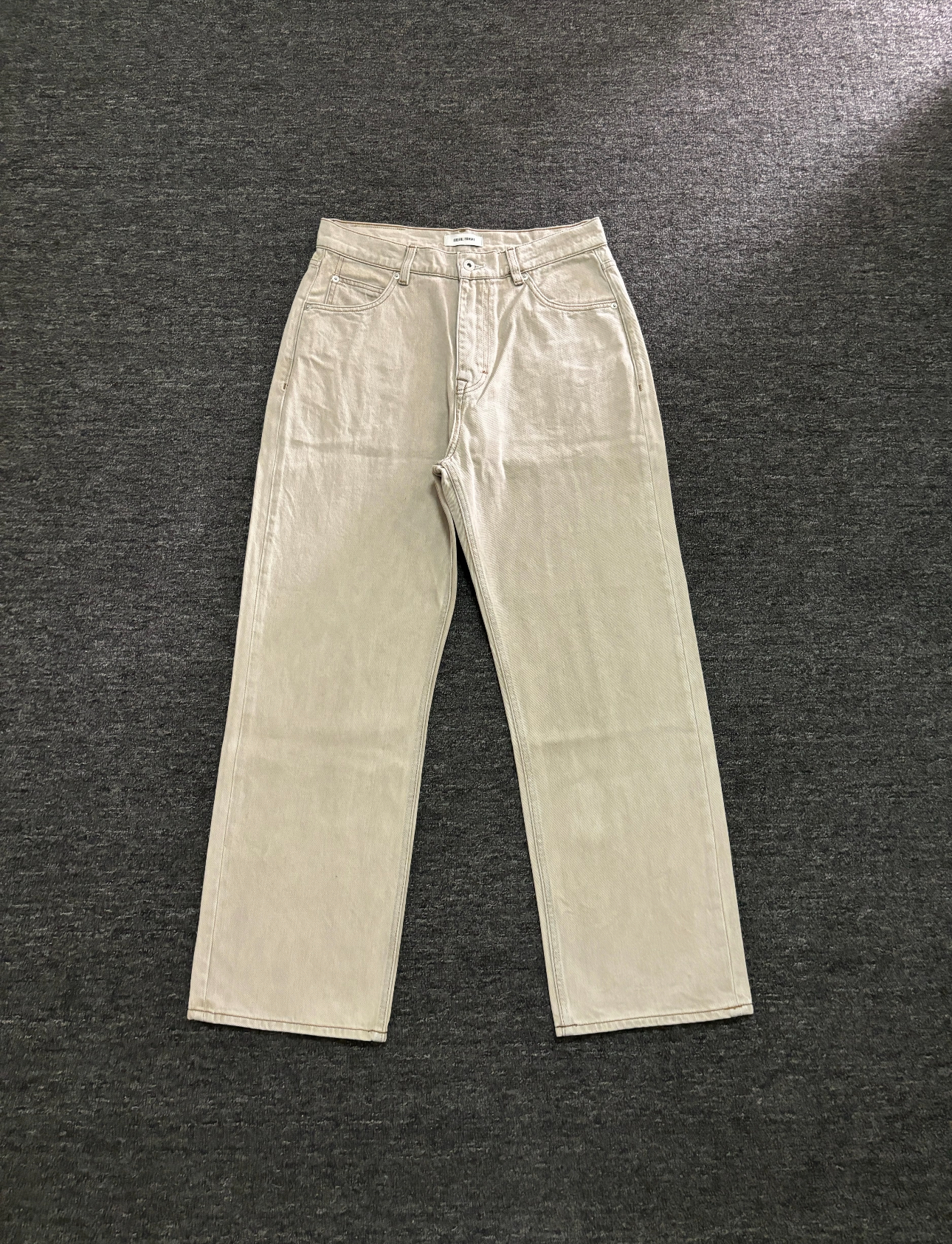 Cream Casual Wide Pants