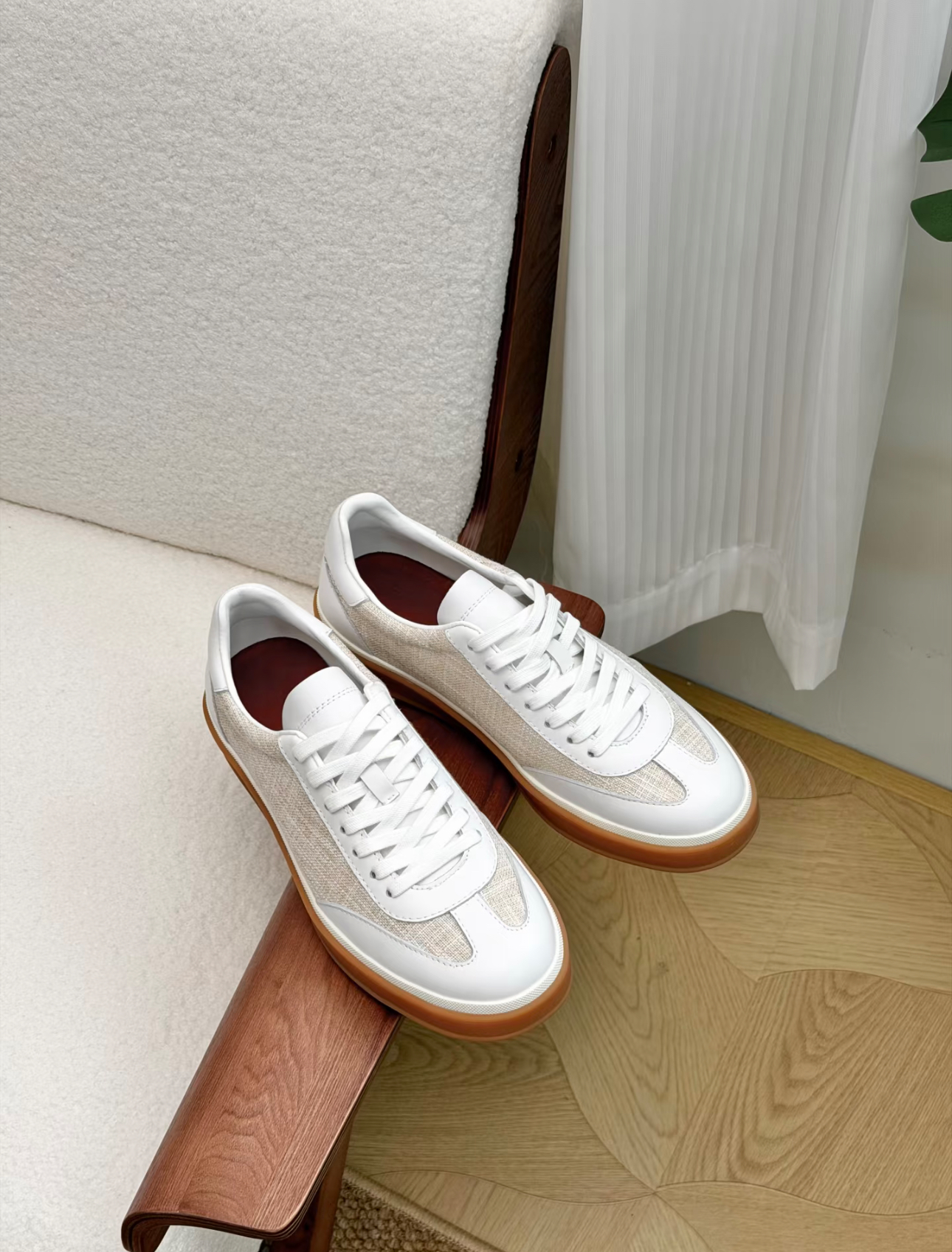 White Casual Oxford