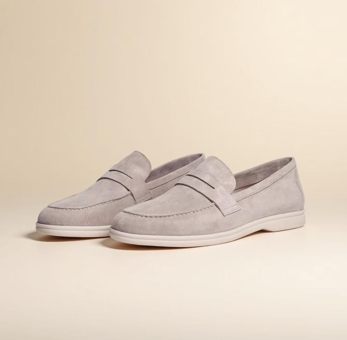 Beige Leather Loafer