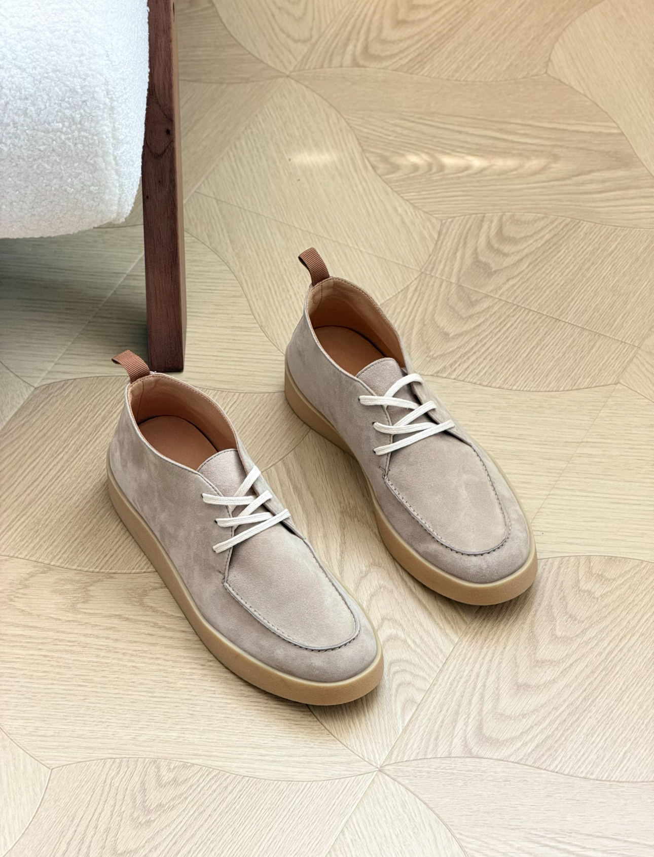 Beige Canvas Loafer