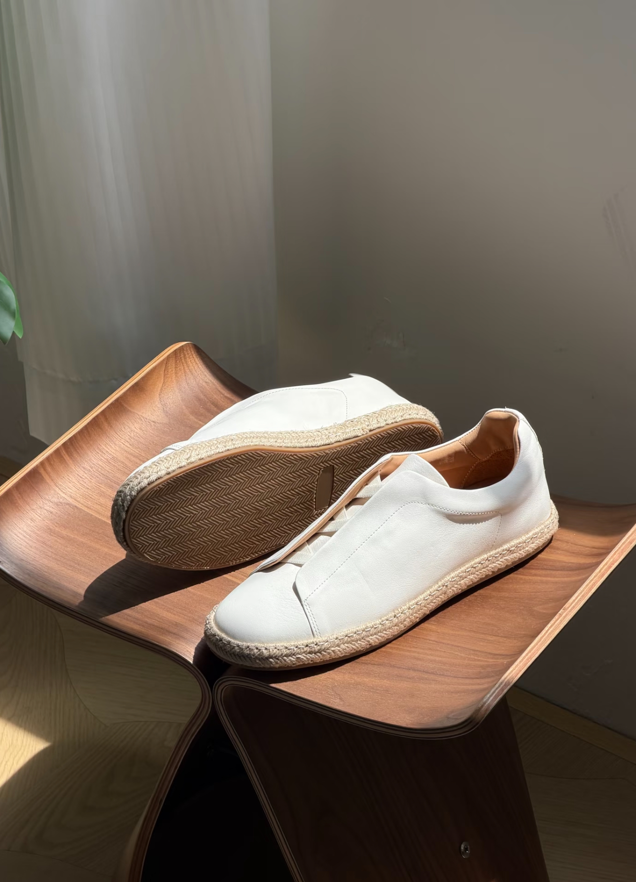 White Leather Sneaker